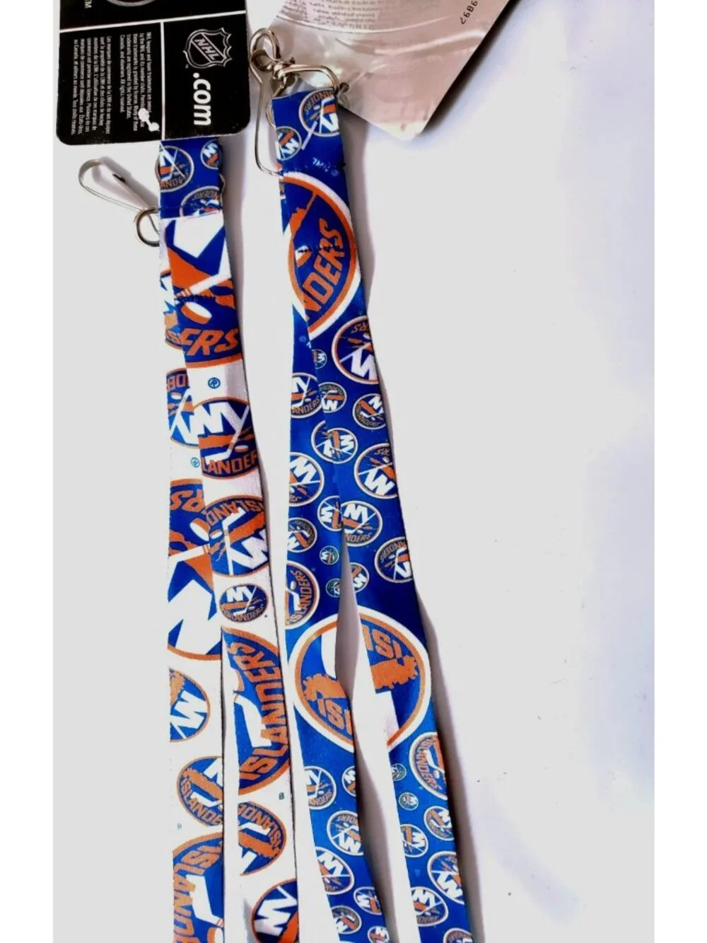 LOT of 3 New York Islanders Lanyard Keychain Double Sided With Clip NHL New